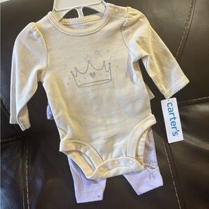 Carter's Cream Newborn Bodysuit